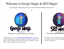 Tablet Screenshot of googlemagic.biz